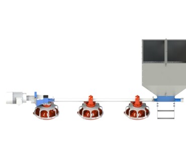 Male pan feeding system